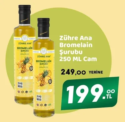 Zühre Ana Bromelain Şurubu 250 Ml Cam