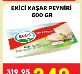 Ekici Kaşar Peyniri 600 Gr