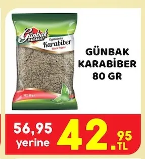 Günbak Karabiber 80 Gr