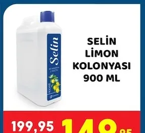 Selin Limon Kolonyası 900 Ml