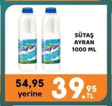 Sütaş Ayran 1000 Ml