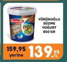 Yörükoğlu Süzme Yoğurt 850 Gr
