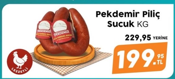 Pekdemir Piliç Sucuk Kg