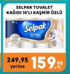 Selpak Tuvalet Kağıdı 16'Lı Kaşmir Özlü