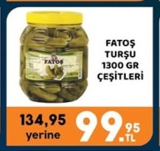 Fatoş Turşu Çeşitleri 1300 Gr