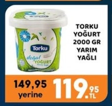 Torku Yoğurt 2000 Gr Yarım Yağlı