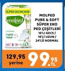 Molped Pure & Soft Süper Eko Ped Çeşitleri