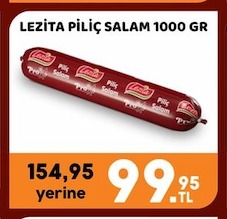 Lezita Piliç Salam 1000 Gr