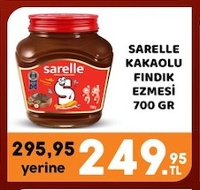 Sarelle Kakaolu Fındık Ezmesi 700 Gr