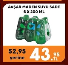 Avşar Maden Suyu Sade 6 X 200 Ml