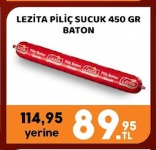 Lezita Piliç Sucuk 450 Gr Baton