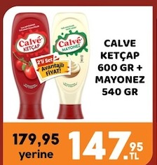 Calve Ketçap 600 Gr + Mayonez 540 Gr