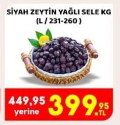 Siyah Zeytin Yağlı Sele Kg