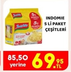 Indomie 5 Li Paket Çeşitleri