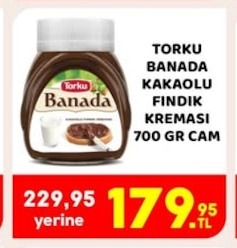 Torku Banada Kakaolu Findik Kremasi 700 Gr Cam