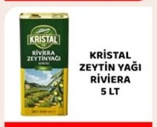 Kristal Riviera Zeytinyaği 5 Lt