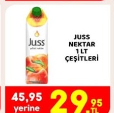Juss Nektar 1 Lt Çeşitleri