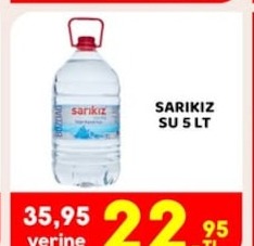 Sarıkız Su 5 Lt