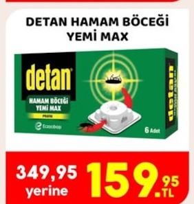 Detan Hamam Böceği Yemı Max 6 Adet