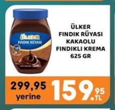 Ülker Fındık Rüyası Kakaolu Fındıklı Krema 625 Gr