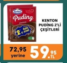 Kenton Puding Çikolatalı 2'Li Paket
