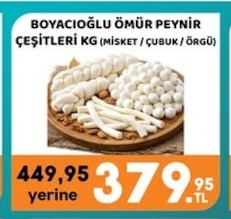 Boyacioğlu Ömür Peynir Çeşitleri Kg