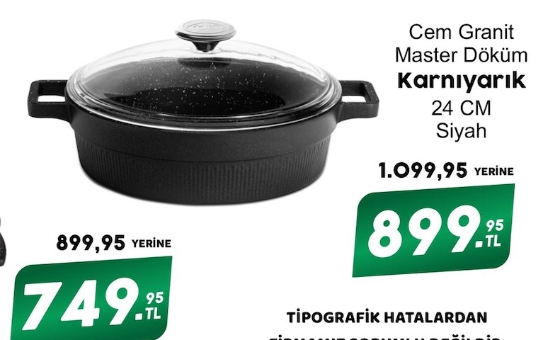 Cem Granit Master Döküm Karnıyarık 24 Cm