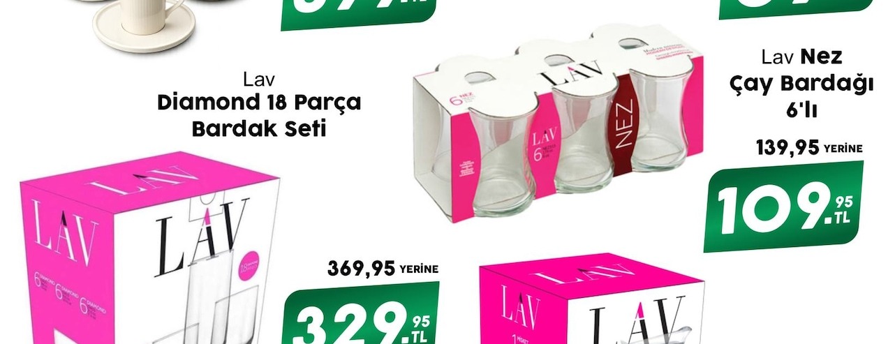 Lav Nez Çay Bardağı 6'Lı
