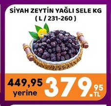 Siyah Zeytin Yağlı Sele Kg