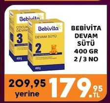 Bebivita Devam Sütü 400 Gr 2/3 No