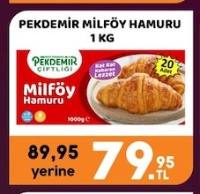 Pekdemir Milföy Hamuru 1 Kg