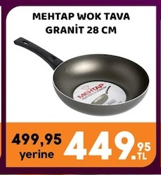 Mehtap Wok Tava Granit 28 Cm