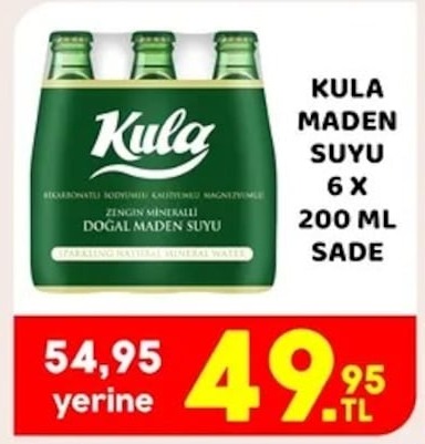 Kula Maden Suyu 6X200 Ml Sade