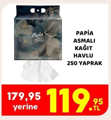Papia Asmalı Kağıt Havlu 250 Yaprak