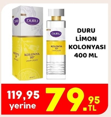 Duru Limon Kolonyasi 80° 400 Ml
