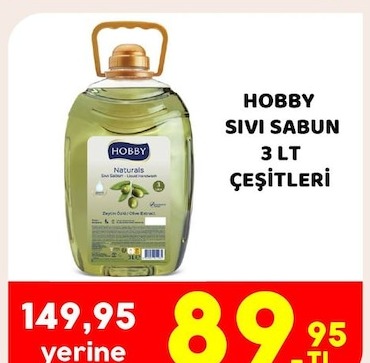 Hobby Sivi Sabun 3 Lt Cesitleri