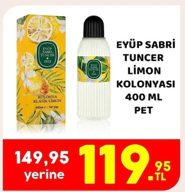 Eyüp Sabri Tuncer Limon Kolonyasi 400 Ml Pet