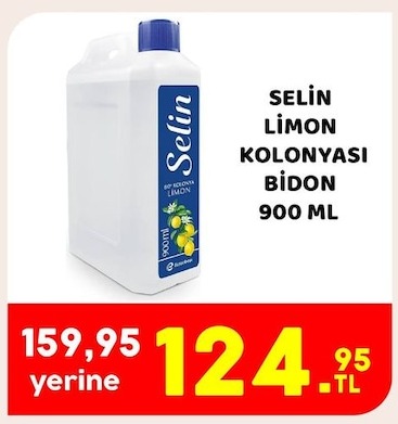 Selin Limon Kolonyasi Bidon 900 Ml