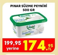 Pınar Süzme Peyniri 500 Gr