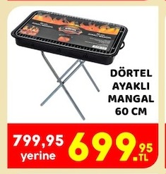 Dortel Ayalki Mangal 60 Cm