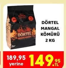 Dörtel Mangal Kömürü 2 Kg