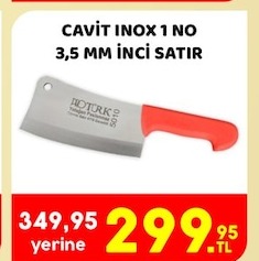Cavit Inox Satir 1 No 3,5 Mm İnce