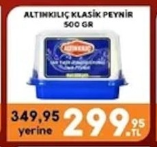Altınkılıç Klasik Peynir 500 Gr
