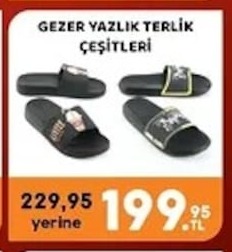 Gezer Yazlik Terlik Çeşitleri
