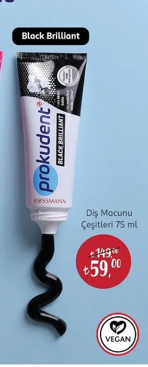 Prokudent Black Brilliant Diş Macunu 75 Ml