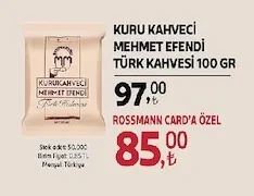 Kuru Kahveci Mehmet Efendi Türk Kahvesi 100 Gr