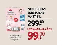 Pure Korean Kore Maske Paketi 5'Li