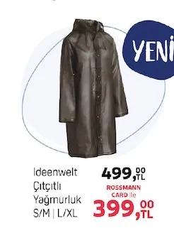 Ideenwelt Çıtçıtlı Yağmurluk S/M | L/Xl