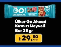 Ülker Go Ahead Kırmızı Meyveli Bar 35 Gr