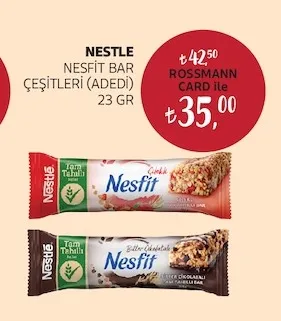 Nestle Nesfit Bar Çeşitleri (Adedi) 23 Gr